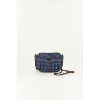Divine Braided Denim Bag with Chain Strap