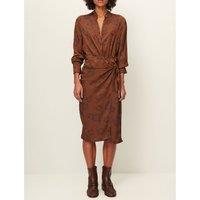 Jaffa Printed Shirt Dress in Wrapover Style