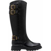 Buckle Trim Riding Boots