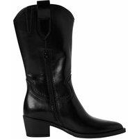 Leather Cowboy Calf Boots