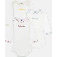 Pack of 3 Bodysuits with Long Sleeves