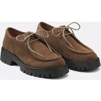 Notched Suede Brogues