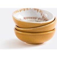 Set of 3 Arzila Glazed Stoneware Nibbles Bowls