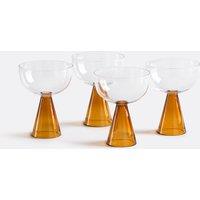 Set of 4 Tolla Borosilicate Glass Stemmed Goblets