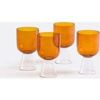 Set of 4 Tolla Stemmed Glasses in Borosilicate Glass