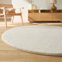 Esmia Round Rug in Imitation Fur