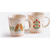 Set of 2 Anselme Porcelain Mugs