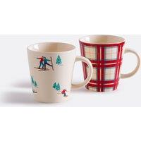 Set of 2 Tout Schuss Porcelain Mugs