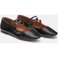 N128 Leather Ballet Pumps