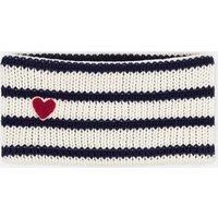 Baby's Striped Knitted Snood with Fleece Lining