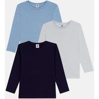 Pack of 3 Cotton T-Shirts with Long Sleeves