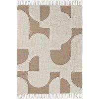 Douma Two-Tone Rug in Wool and Cotton