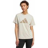 T-Shirt with Large Leopard Print Logo