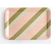 Abby Striped Rectangular Tray