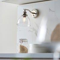 Harris 1 Wall Light in Bright Nickel