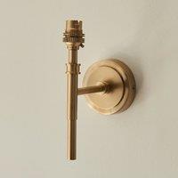 Chad 1 Wall Light Brushed in Aged Brass