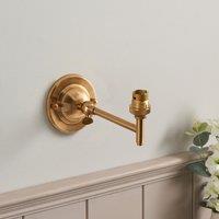 Domar Fold Wall Light in Aged Brass