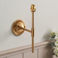 Domar T-Bar Wall Light in Aged Brass