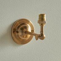 Domar Wing Wall Light in Aged Brass
