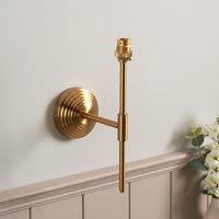 Orson T Bar Wall Light in Brushed Aged Brass
