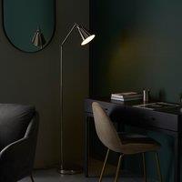 Lily Floor Light in Bright Nickel