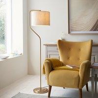 Cleo Floor Light in Brushed Aged Brass
