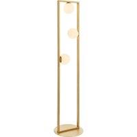 Theo 3 Floor Light in Brushed Gold