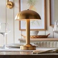 Branford Rechargeable Table Lamp in Warm Brass