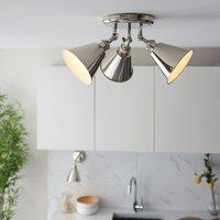 Lily 3 Ceiling Spot in Bright Nickel