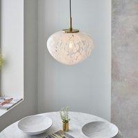 Mira 1 Pendant Light in Satin Brass