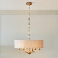 Harrington 6 Pendant in Vintage Brass