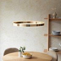 Gem 1 Pendant Light in French Gold Finish