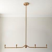 Sawyer 4 Pendant Light in Brushed Aged Brass