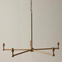 Sawyer 5 Pendant Light in Brushed Aged Brass