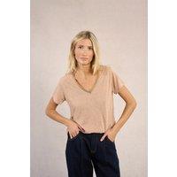 Iridescent V-Neck T-Shirt