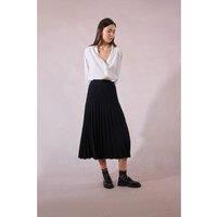 Mid-Length Skirt in Pleated Knit