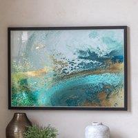 120x80cm Lagoon Framed Canvas