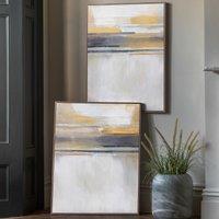 Set of 2 Modern Sunset Framed Canvas