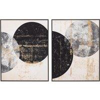 Set of 2 Orbit Framed Canvas