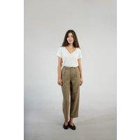 Straight Pleat Front Trousers