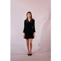 Velour Wrapover Dress