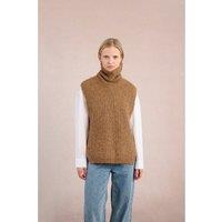 Sleeveless Knitted Turtleneck Jumper
