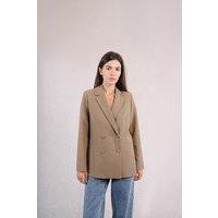 Straight Pleated Blazer