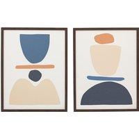 Set of 2 Balance Framed Art