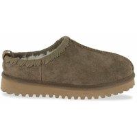 Chapka Suede Mules with Faux Fur Lining