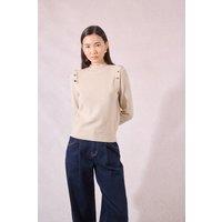 Thin Jumper with Epaulettes