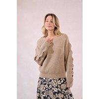 Jumper with Buttoned Sleeves