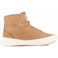 Pallanova Chukka High Top Trainers in Leather with Faux Fur Lining