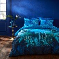 Midnight Palms Cotton Sateen Duvet Cover Set