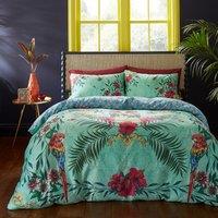 Paradise Parrot Sateen Duvet Cover Set